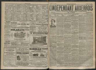 3 vues - L\'Indépendant auxerrois : organe quotidien républicain progressiste de l\'Yonne, n° 104, samedi 3 mai 1902 (ouvre la visionneuse)