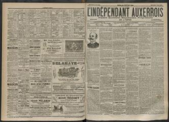 3 vues - L\'Indépendant auxerrois : organe quotidien républicain progressiste de l\'Yonne, n° 107, mercredi 7 mai 1902 (ouvre la visionneuse)