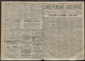 3 vues - L\'Indépendant auxerrois : organe quotidien républicain progressiste de l\'Yonne, n° 109, samedi 10 mai 1902 (ouvre la visionneuse)