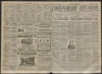 3 vues - L\'Indépendant auxerrois : organe quotidien républicain progressiste de l\'Yonne, n° 123, mercredi 28 mai 1902 (ouvre la visionneuse)