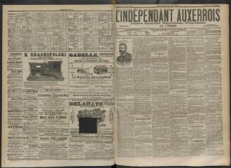 3 vues - L\'Indépendant auxerrois : organe quotidien républicain progressiste de l\'Yonne, n° 144, samedi 21 juin 1902 (ouvre la visionneuse)