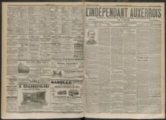 3 vues - L\'Indépendant auxerrois : organe quotidien républicain progressiste de l\'Yonne, n° 165, jeudi 17 juillet 1902 (ouvre la visionneuse)