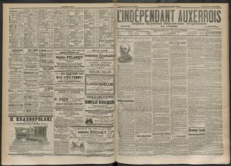 3 vues - L\'Indépendant auxerrois : organe quotidien républicain progressiste de l\'Yonne, n° 170, mercredi 23 juillet 1902 (ouvre la visionneuse)