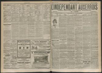 3 vues - L\'Indépendant auxerrois : organe quotidien républicain progressiste de l\'Yonne, n° 182, jeudi 7 août 1902 (ouvre la visionneuse)