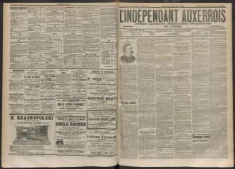 3 vues - L\'Indépendant auxerrois : organe quotidien républicain progressiste de l\'Yonne, n° 189, vendredi 15 août et samedi 16 août 1902 (ouvre la visionneuse)