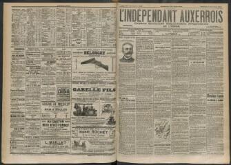 3 vues - L\'Indépendant auxerrois : organe quotidien républicain progressiste de l\'Yonne, n° 204, mercredi 3 septembre 1902 (ouvre la visionneuse)