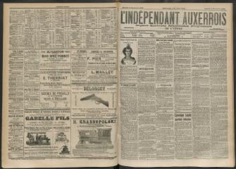 3 vues - L\'Indépendant auxerrois : organe quotidien républicain progressiste de l\'Yonne, n° 213, samedi 13 septembre 1902 (ouvre la visionneuse)
