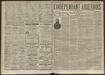 3 vues - L\'Indépendant auxerrois : organe quotidien républicain progressiste de l\'Yonne, n° 217, jeudi 18 septembre 1902 (ouvre la visionneuse)