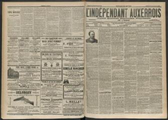 3 vues - L\'Indépendant auxerrois : organe quotidien républicain progressiste de l\'Yonne, n° 227, mardi 30 septembre 1902 (ouvre la visionneuse)