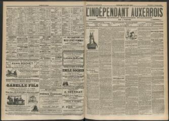 3 vues - L\'Indépendant auxerrois : organe quotidien républicain progressiste de l\'Yonne, n° 228, mercredi 1 octobre 1902 (ouvre la visionneuse)