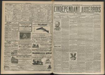 3 vues - L\'Indépendant auxerrois : organe quotidien républicain progressiste de l\'Yonne, n° 233, mardi 7 octobre 1902 (ouvre la visionneuse)