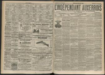 3 vues - L\'Indépendant auxerrois : organe quotidien républicain progressiste de l\'Yonne, n° 252, mercredi 29 octobre 1902 (ouvre la visionneuse)