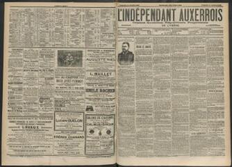 3 vues - L\'Indépendant auxerrois : organe quotidien républicain progressiste de l\'Yonne, n° 254, vendredi 31 octobre 1902 (ouvre la visionneuse)