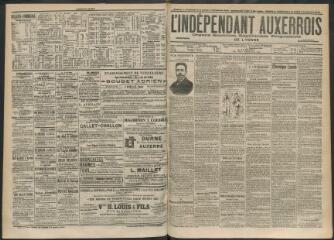 3 vues - L\'Indépendant auxerrois : organe quotidien républicain progressiste de l\'Yonne, n° 255, samedi 1 novembre, dimanche 2 novembre et lundi 3 novembre 1902 (ouvre la visionneuse)