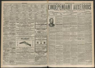 3 vues - L\'Indépendant auxerrois : organe quotidien républicain progressiste de l\'Yonne, n° 257, mercredi 5 novembre 1902 (ouvre la visionneuse)