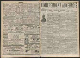 3 vues - L\'Indépendant auxerrois : organe quotidien républicain progressiste de l\'Yonne, n° 259, vendredi 7 novembre 1902 (ouvre la visionneuse)