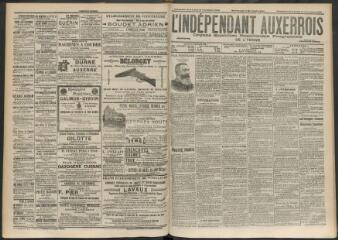 3 vues - L\'Indépendant auxerrois : organe quotidien républicain progressiste de l\'Yonne, n° 267, dimanche 16 novembre et lundi 17 novembre 1902 (ouvre la visionneuse)