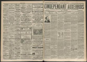 3 vues - L\'Indépendant auxerrois : organe quotidien républicain progressiste de l\'Yonne, n° 273, dimanche 23 novembre et lundi 24 novembre 1902 (ouvre la visionneuse)