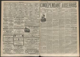 3 vues - L\'Indépendant auxerrois : organe quotidien républicain progressiste de l\'Yonne, n° 274, mardi 25 novembre 1902 (ouvre la visionneuse)