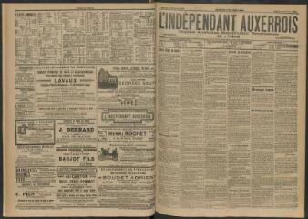 3 vues - L\'Indépendant auxerrois : organe quotidien républicain progressiste de l\'Yonne, n° 34, mardi 10 février 1903 (ouvre la visionneuse)