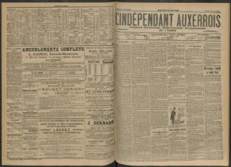 3 vues - L\'Indépendant auxerrois : organe quotidien républicain progressiste de l\'Yonne, n° 83, jeudi 9 avril 1903 (ouvre la visionneuse)