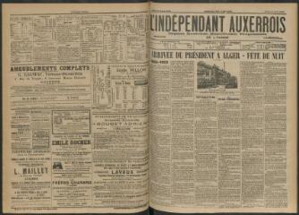 3 vues - L\'Indépendant auxerrois : organe quotidien républicain progressiste de l\'Yonne, n° 88, jeudi 16 avril 1903 (ouvre la visionneuse)