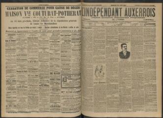 3 vues - L\'Indépendant auxerrois : organe quotidien républicain progressiste de l\'Yonne, n° 91, dimanche 19 avril et lundi 20 avril 1903 (ouvre la visionneuse)