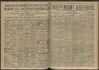 3 vues - L\'Indépendant auxerrois : organe quotidien républicain progressiste de l\'Yonne, n° 126, dimanche 31 mai, lundi 1 juin et mardi 2 juin 1903 (ouvre la visionneuse)