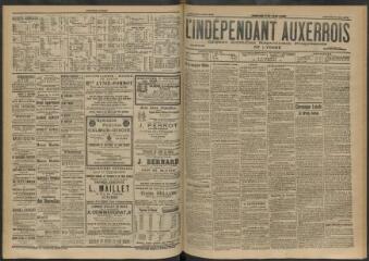 3 vues - L\'Indépendant auxerrois : organe quotidien républicain progressiste de l\'Yonne, n° 127, mercredi 3 juin 1903 (ouvre la visionneuse)