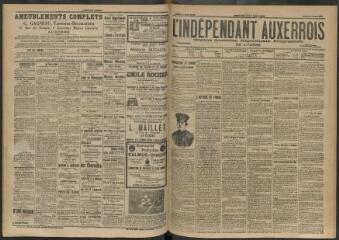 3 vues - L\'Indépendant auxerrois : organe quotidien républicain progressiste de l\'Yonne, n° 134, jeudi 11 juin 1903 (ouvre la visionneuse)