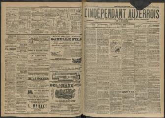 3 vues - L\'Indépendant auxerrois : organe quotidien républicain progressiste de l\'Yonne, n° 135, vendredi 12 juin 1903 (ouvre la visionneuse)