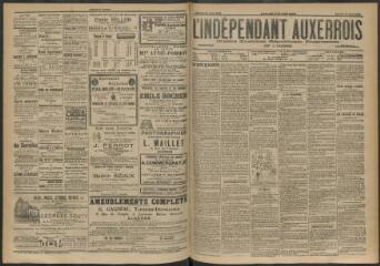 3 vues - L\'Indépendant auxerrois : organe quotidien républicain progressiste de l\'Yonne, n° 142, samedi 20 juin 1903 (ouvre la visionneuse)