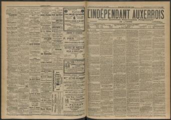 3 vues - L\'Indépendant auxerrois : organe quotidien républicain progressiste de l\'Yonne, n° 149, dimanche 28 juin et lundi 29 juin 1903 (ouvre la visionneuse)