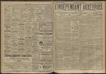 3 vues - L\'Indépendant auxerrois : organe quotidien républicain progressiste de l\'Yonne, n° 159, vendredi 10 juillet 1903 (ouvre la visionneuse)