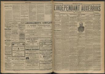 3 vues - L\'Indépendant auxerrois : organe quotidien républicain progressiste de l\'Yonne, n° 164, vendredi 17 juillet 1903 (ouvre la visionneuse)
