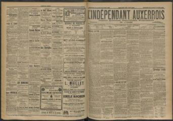 3 vues - L\'Indépendant auxerrois : organe quotidien républicain progressiste de l\'Yonne, n° 166, dimanche 19 juillet et lundi 20 juillet 1903 (ouvre la visionneuse)