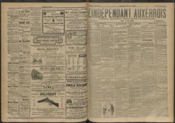 3 vues - L\'Indépendant auxerrois : organe quotidien républicain progressiste de l\'Yonne, n° 186, jeudi 13 août 1903 (ouvre la visionneuse)