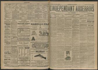 3 vues - L\'Indépendant auxerrois : organe quotidien républicain progressiste de l\'Yonne, n° 204, vendredi 4 septembre 1903 (ouvre la visionneuse)