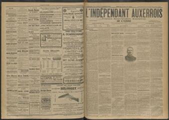 3 vues - L\'Indépendant auxerrois : organe républicain quotidien de l\'Yonne, n° 218, dimanche 20 septembre et lundi 21 septembre 1903 (ouvre la visionneuse)
