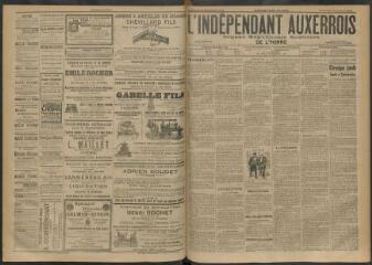 3 vues - L\'Indépendant auxerrois : organe républicain quotidien de l\'Yonne, n° 223, samedi 26 septembre 1903 (ouvre la visionneuse)