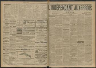 3 vues - L\'Indépendant auxerrois : organe républicain quotidien de l\'Yonne, n° 226, mercredi 30 septembre 1903 (ouvre la visionneuse)