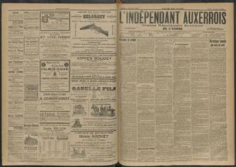 3 vues - L\'Indépendant auxerrois : organe républicain quotidien de l\'Yonne, n° 227, jeudi 1 octobre 1903 (ouvre la visionneuse)