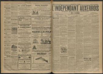 3 vues - L\'Indépendant auxerrois : organe républicain quotidien de l\'Yonne, n° 229, samedi 3 octobre 1903 (ouvre la visionneuse)