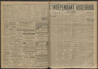 3 vues - L\'Indépendant auxerrois : organe républicain quotidien de l\'Yonne, n° 232, mercredi 7 octobre 1903 (ouvre la visionneuse)
