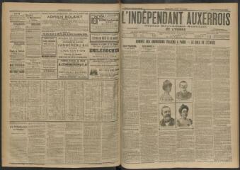3 vues - L\'Indépendant auxerrois : organe républicain quotidien de l\'Yonne, n° 239, jeudi 15 octobre 1903 (ouvre la visionneuse)