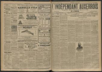 3 vues - L\'Indépendant auxerrois : organe républicain quotidien de l\'Yonne, n° 240, vendredi 16 octobre 1903 (ouvre la visionneuse)