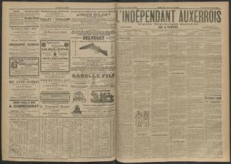 3 vues - L\'Indépendant auxerrois : organe républicain quotidien de l\'Yonne, n° 247, samedi 24 octobre 1903 (ouvre la visionneuse)