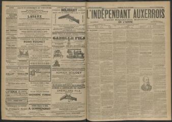 3 vues - L\'Indépendant auxerrois : organe républicain quotidien de l\'Yonne, n° 249, mardi 27 octobre 1903 (ouvre la visionneuse)