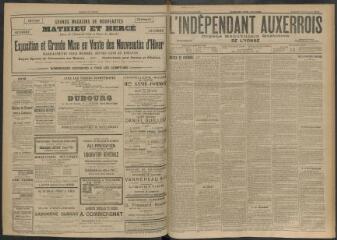 3 vues - L\'Indépendant auxerrois : organe républicain quotidien de l\'Yonne, n° 259, samedi 7 novembre 1903 (ouvre la visionneuse)