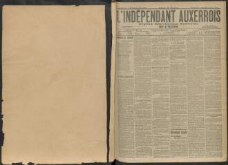 3 vues - L\'Indépendant auxerrois : organe républicain quotidien de l\'Yonne, n° 1, vendredi 1 janvier et samedi 2 janvier 1904 (ouvre la visionneuse)